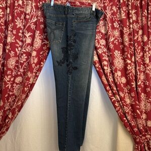 Calvin Klein Dark Blue Straight Leg Jeans
